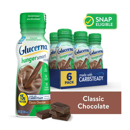 GLUCERNA HUNGER SMART LIQ CHOC 6X10OZ