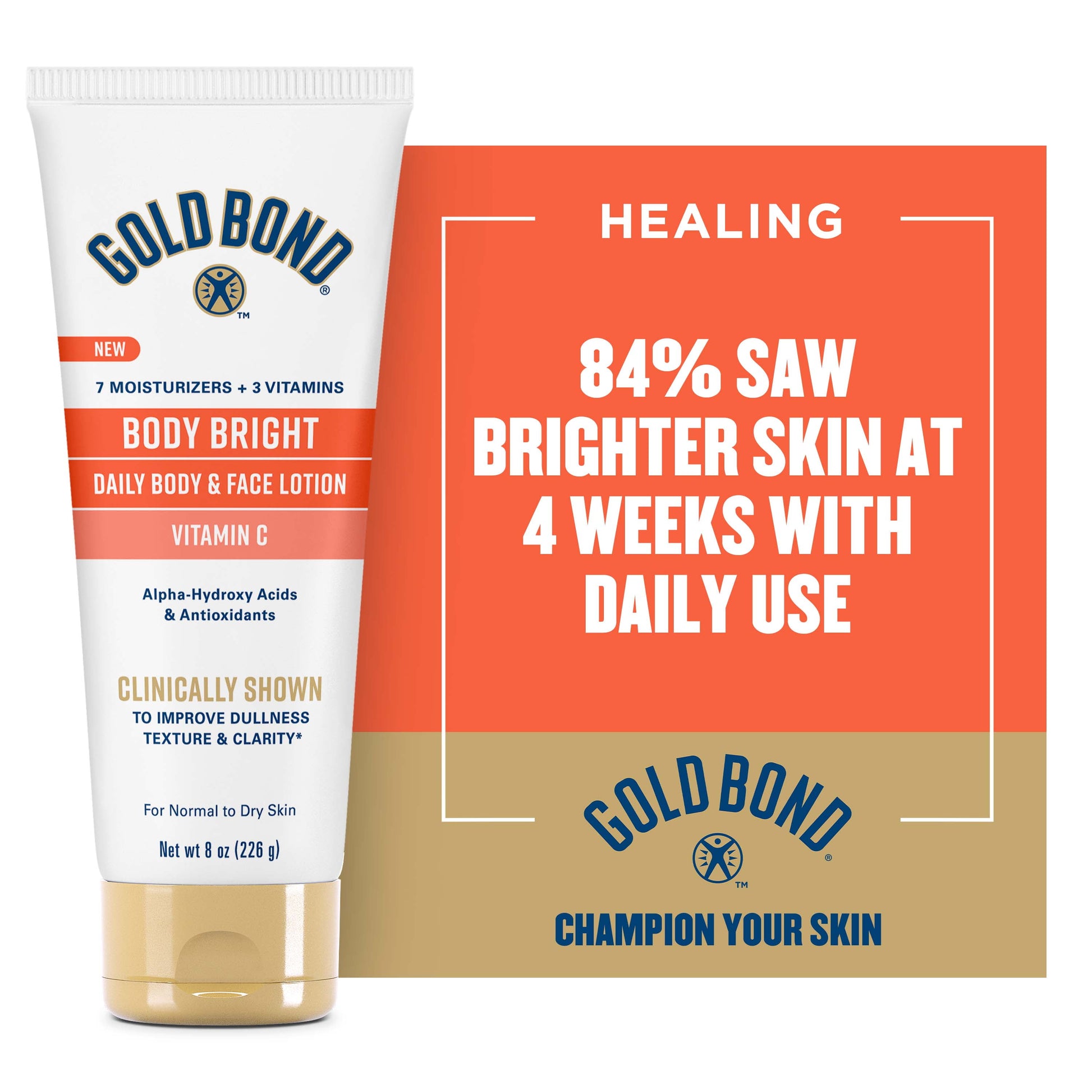 GOLD BOND BODY LT 8OZ VITAMIN C