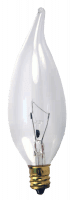 BULB 25W FLAME TIP CL 2PK CFC