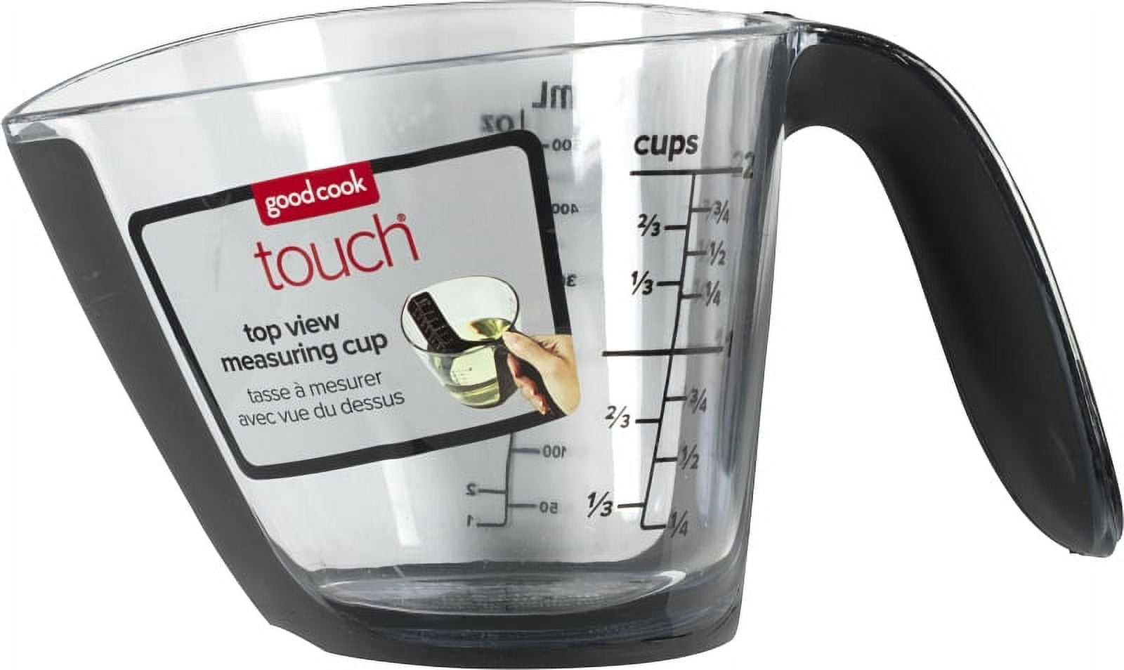 Good Cook Touch Liquid Measuring Cup with Top View Measuring, 2 cups