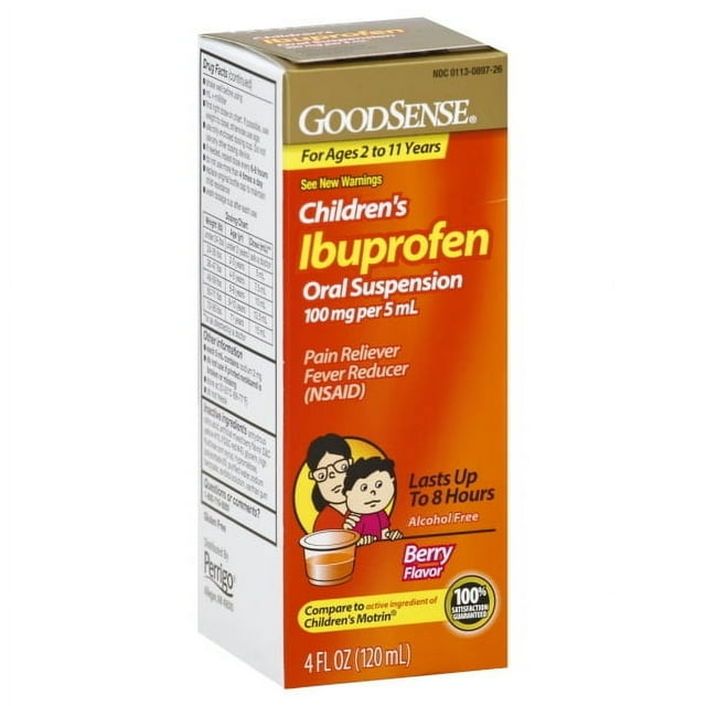 GNP IBUPROFEN CHLD BERRY SUS 4 OZ