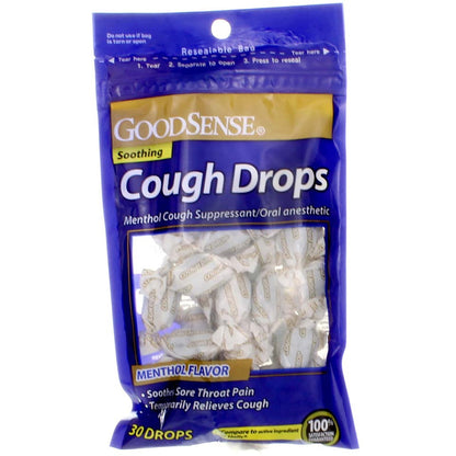GS COUGH DROPS BAG MENTHOL 30CT