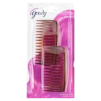 Goody Classics Side Comb - Mock Tortoise, 2 count