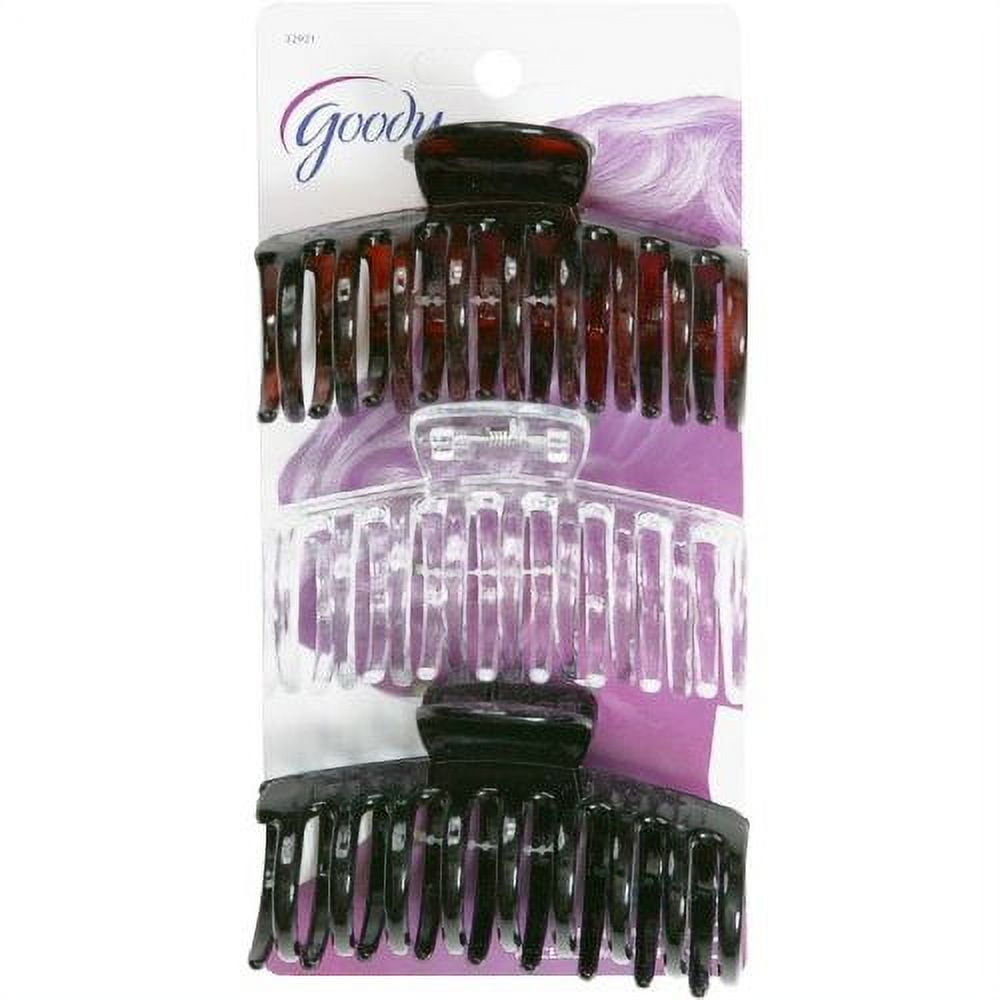 Goody Classics Medium Spiral Claw Clip, 3 CT