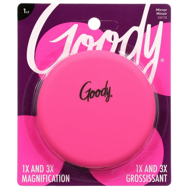 Goody Soft Touch Compact Mirror With Dual Magnification Assorted Colors 8178, 1.0 CT