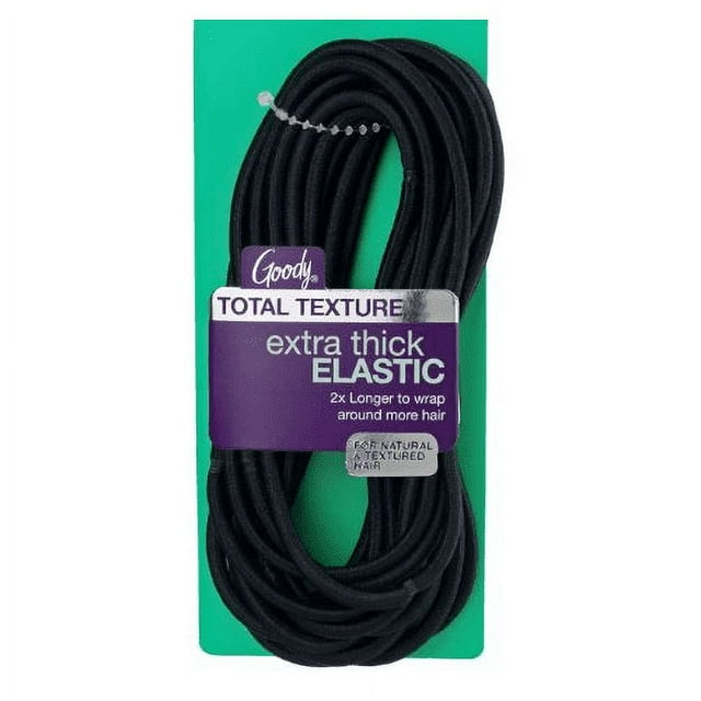 Goody Total Texture Super Stretch Hair Elastics - Black, 15 count