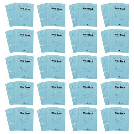 Roaring Spring Blue Exam Book, 8.5" x 7", 6 Sheets