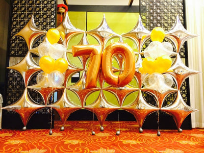 Unique Balloon Cheer Multicolor Photo Booth Backdrop - 60" x 48"
