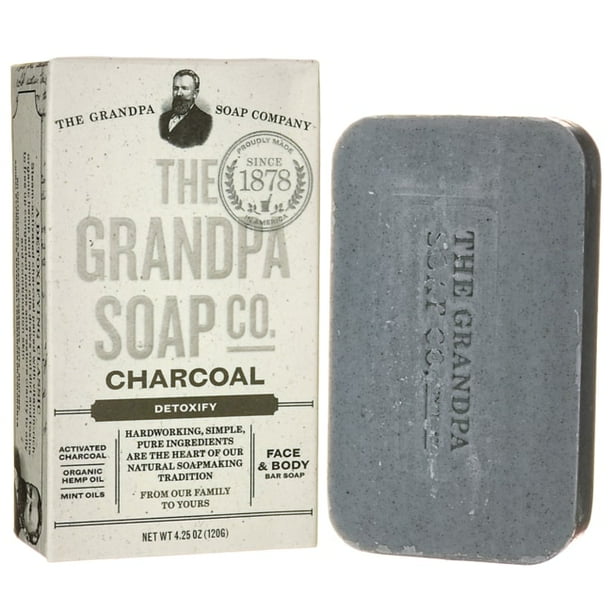 THE GRANDPA SOAP CO. SOAP, CHARCOAL,TRVL SIZE