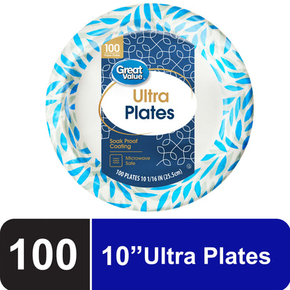 SENSATIONS Premium Paper Dinner Plates - Classic Red, 10 count