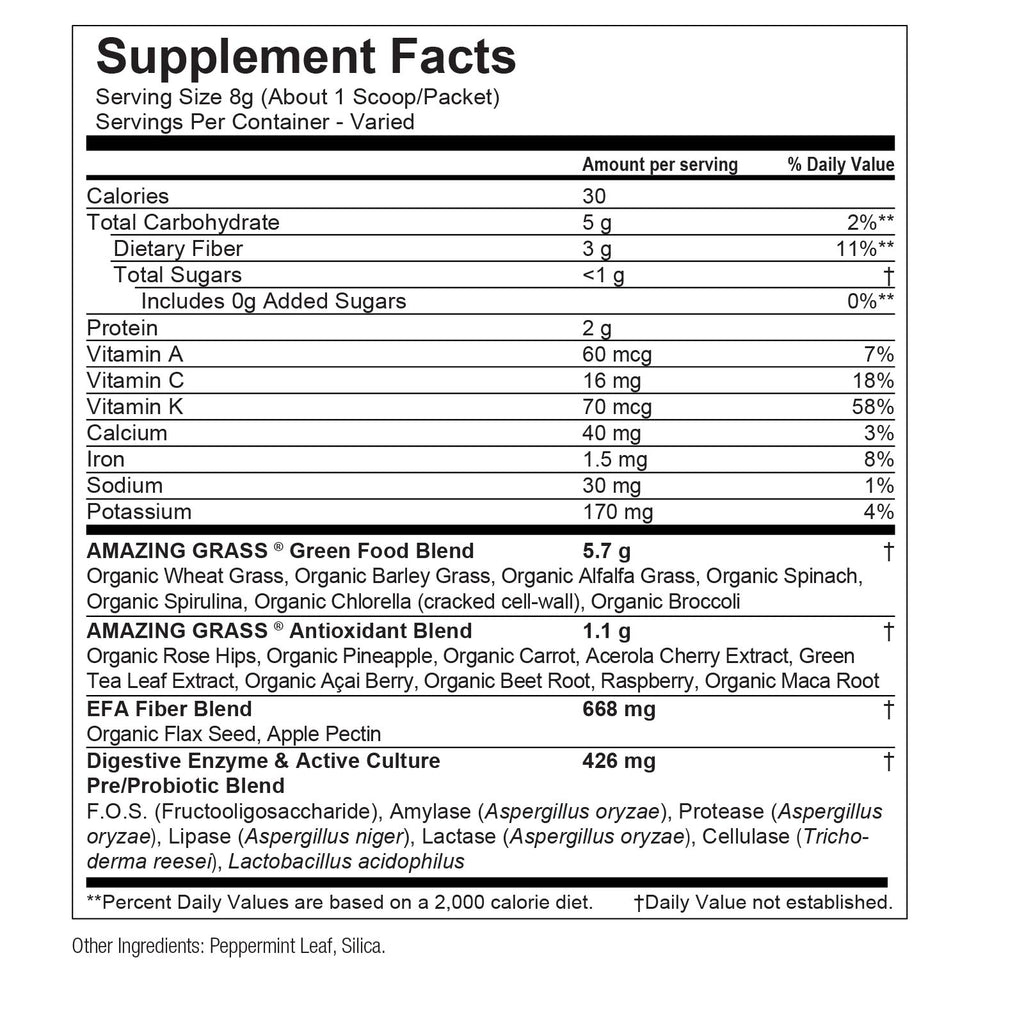 AMAZING GRASS SUPERGREENS POWDER,OG2