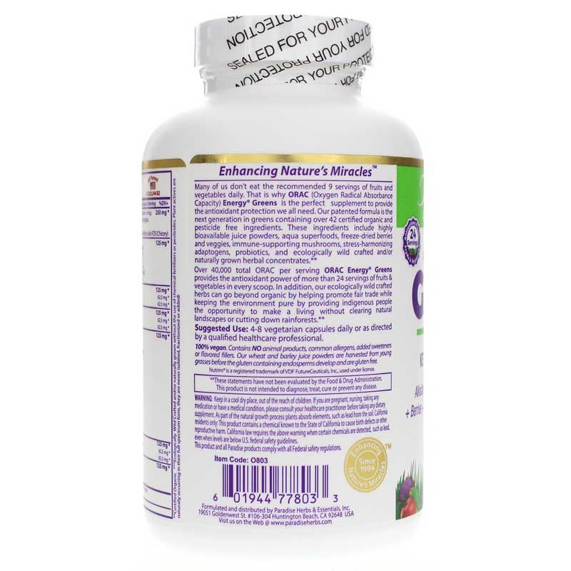 ORAC ENERGY GREENS,60SERV