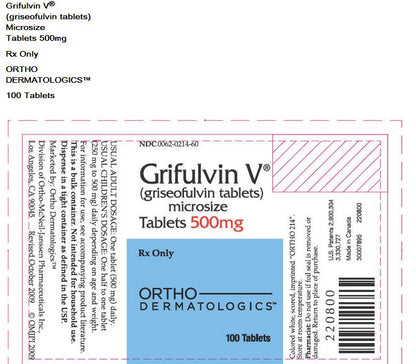 GRISEOFULVIN MICRO TB 500MG 100