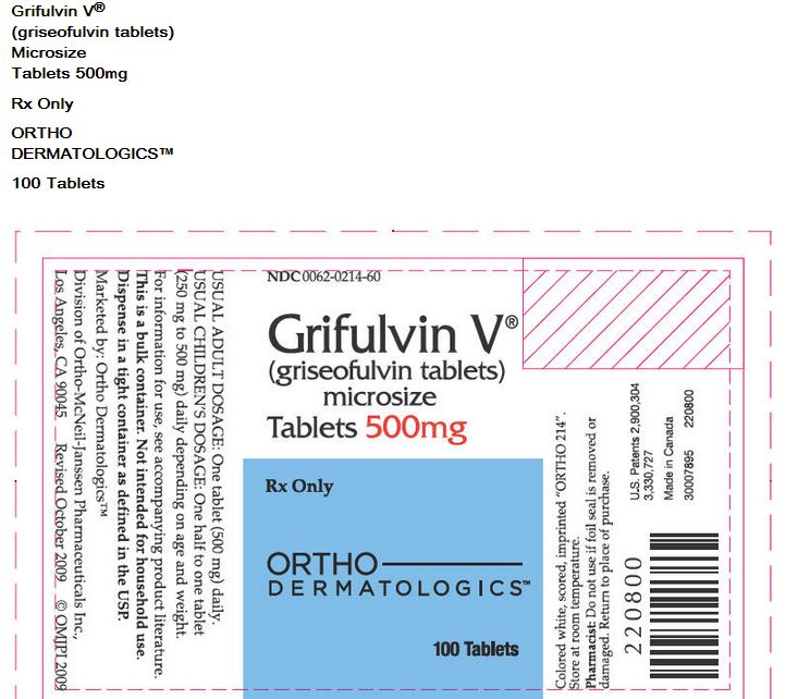 GRISEOFULVIN MICRO TB 500MG 100