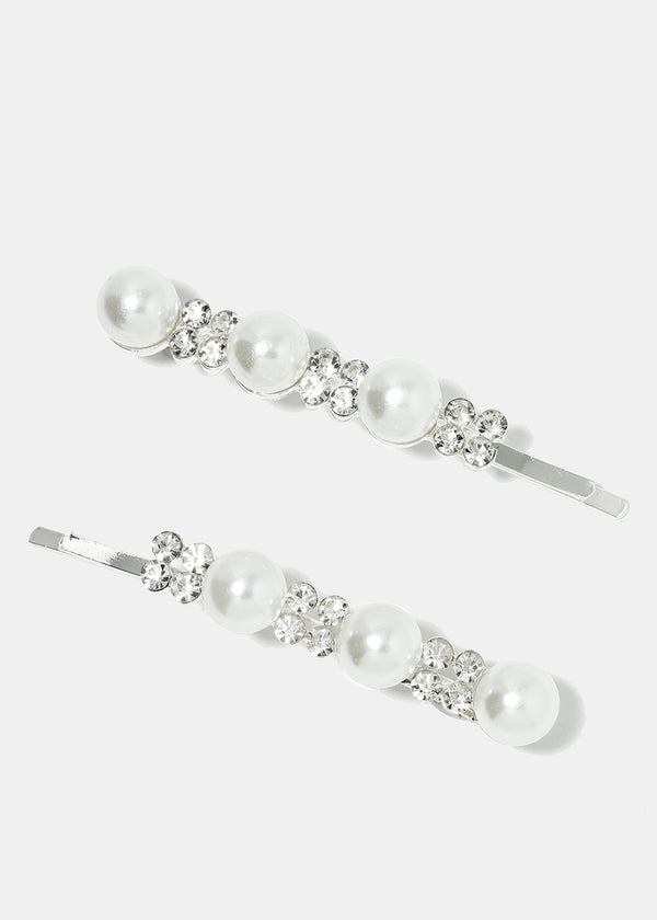 CALYPSO BARRETTES B&W     H547