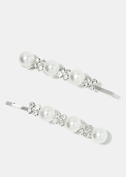 CALYPSO BARRETTES B&W     H547