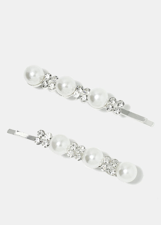 CALYPSO BARRETTES B&W     H547