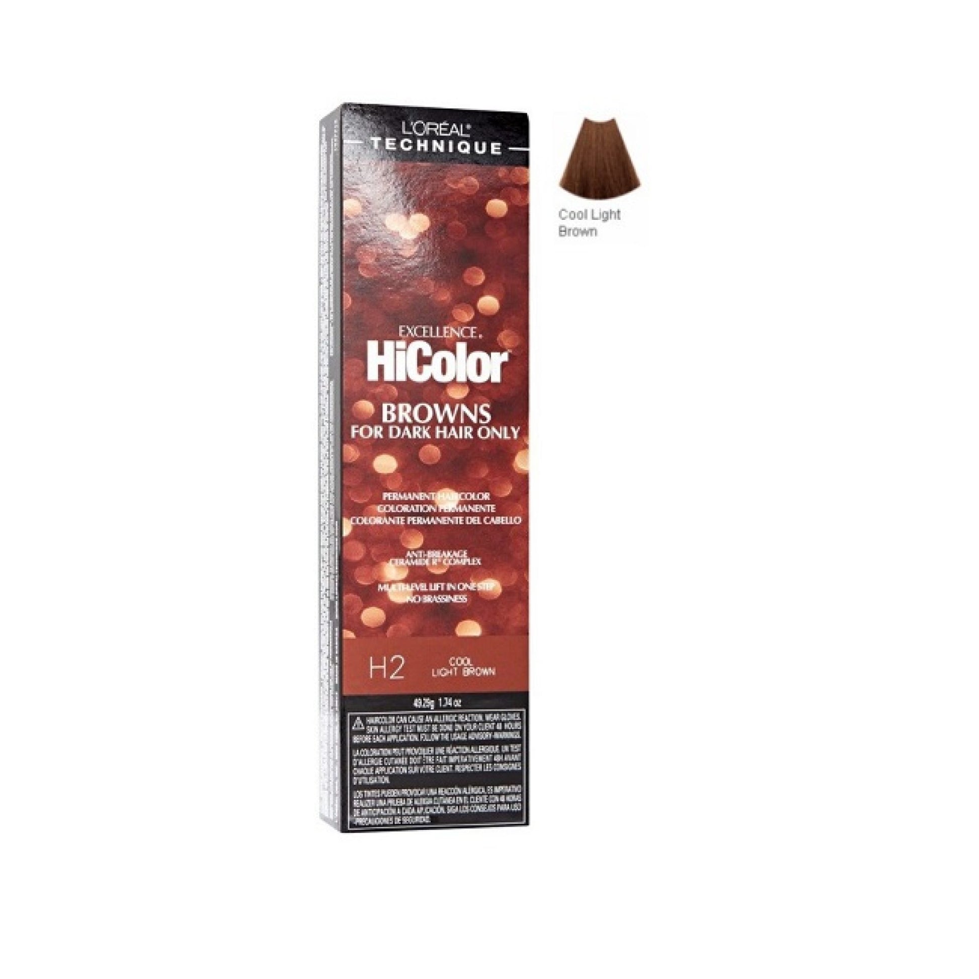 Loreal Excel Hicolor H02 Tube Cool Light Brown 1.74oz
