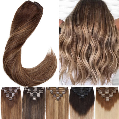 CALYSPO CLIP HAIR EXT 15  BLACK
