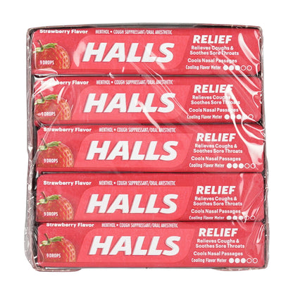 HALLS BAG 2.7MG STRAWBERRY 30CT
