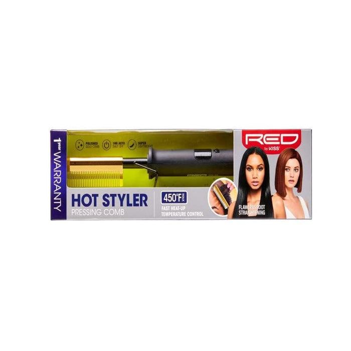 Kiss Red Hot Styler Pressing Comb