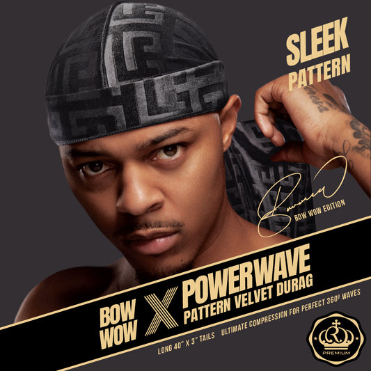 Kiss Red Durag Bow Wow Power Wave Velvet Red (3in)