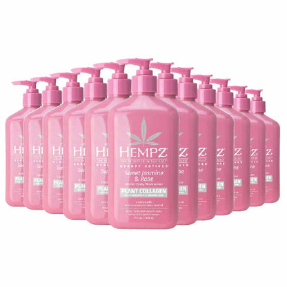 Hempz Beauty Actives Sweet Jasmine & Rose Body Lotion with Collagen Booster