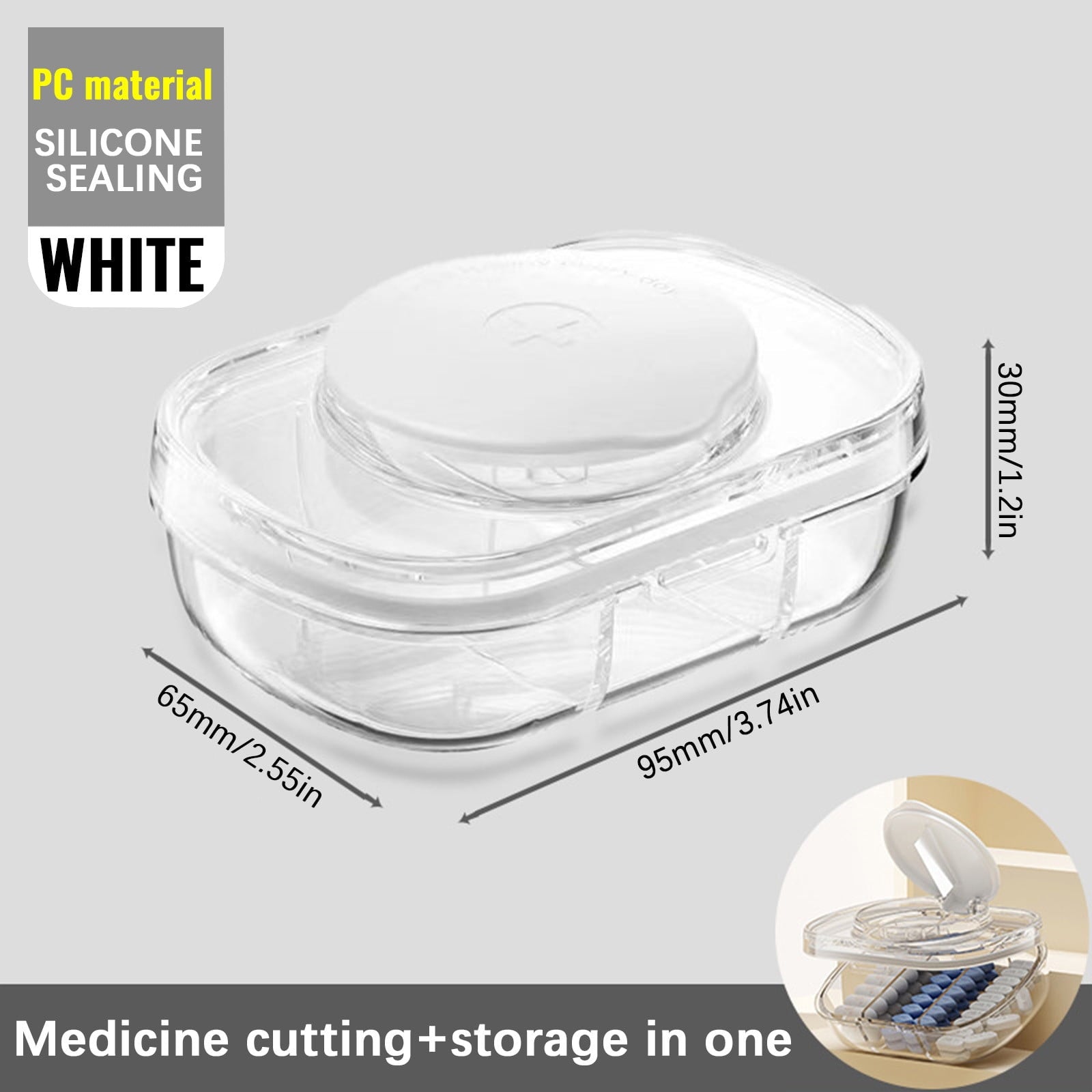 MEDICATION BOX 511 EA 1000 WHITE