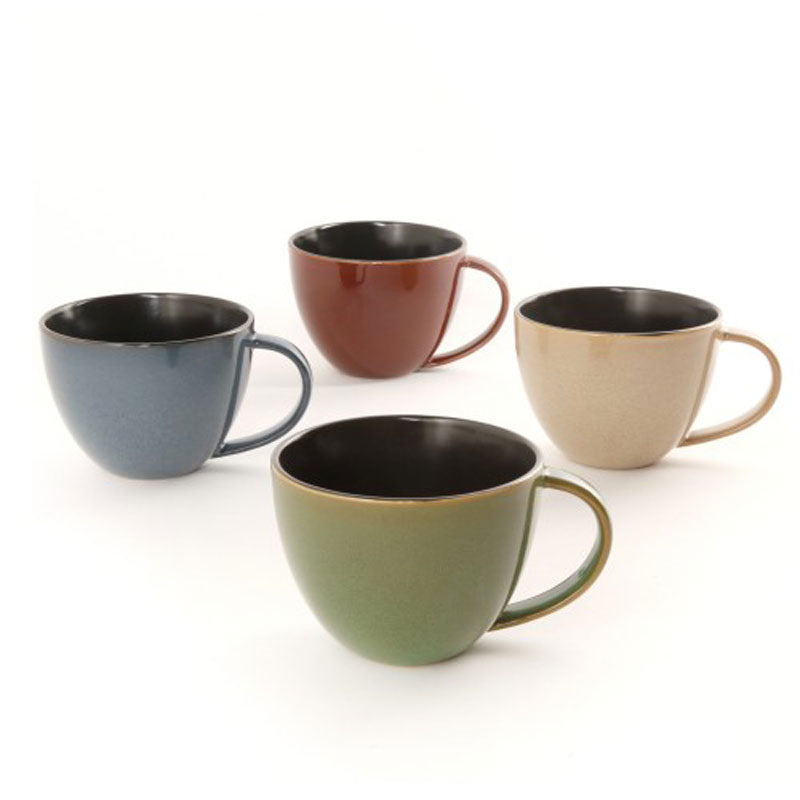 Gibson Home Earthly Jewels Latte Mug Set, 4 count