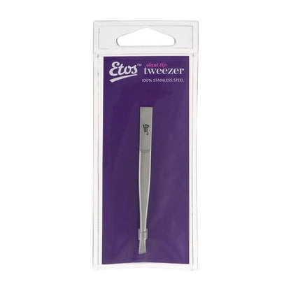 ETOS SLANT TIP TWEEZER 1 CT