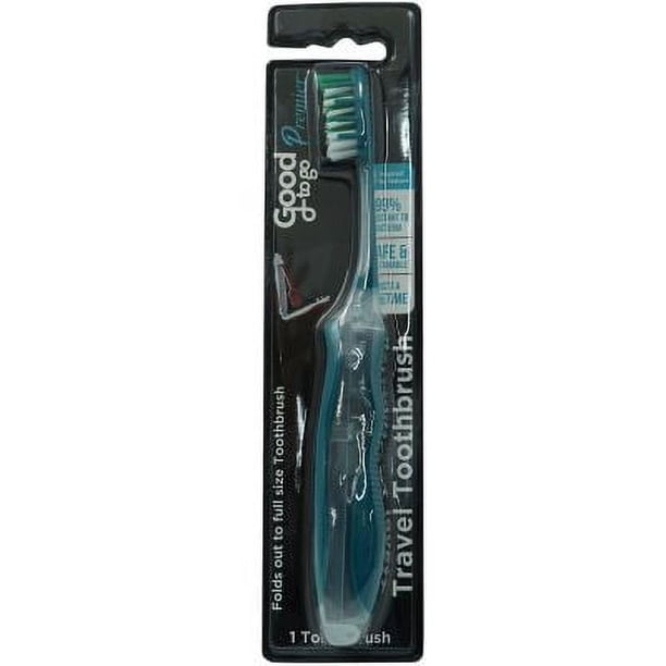 Good To Go Premier Antimicrobial Foldable Travel Toothbrush