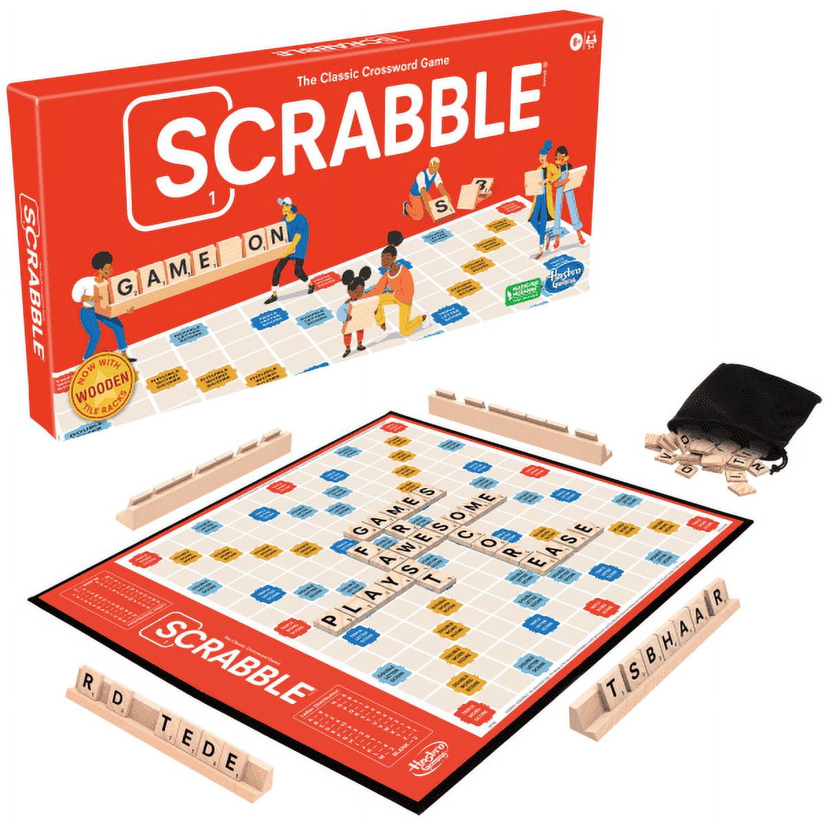 Hasbro Scrabble Board Game, The Classic Crossword Game (English), Ages 8 and up