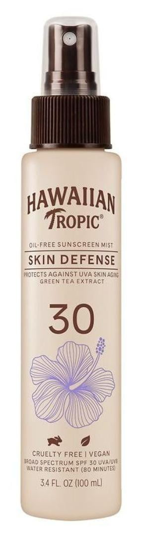 Hawaiian Tropic Mist Spf#30 Skin Defense Sunscreen 3.4oz