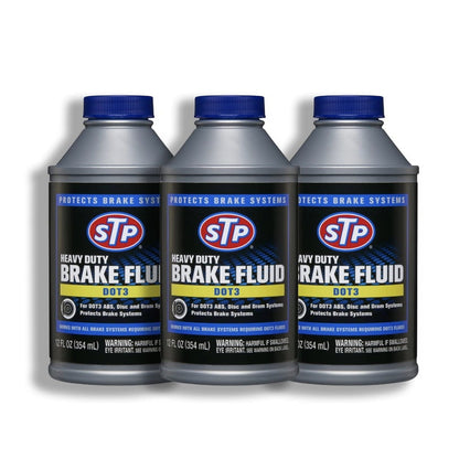 STP Heavy Duty Brake Fluid - DOT 3, 12 oz