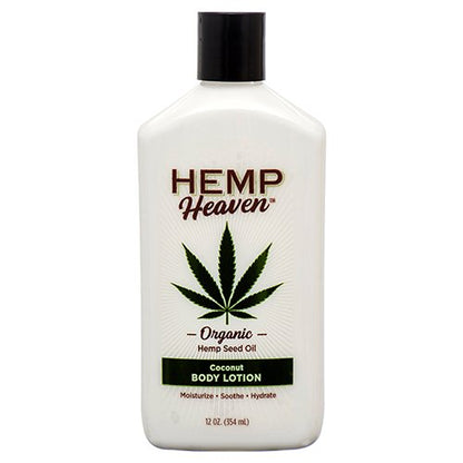 Hemp Heaven Body Lotion Coconut 18oz Pump