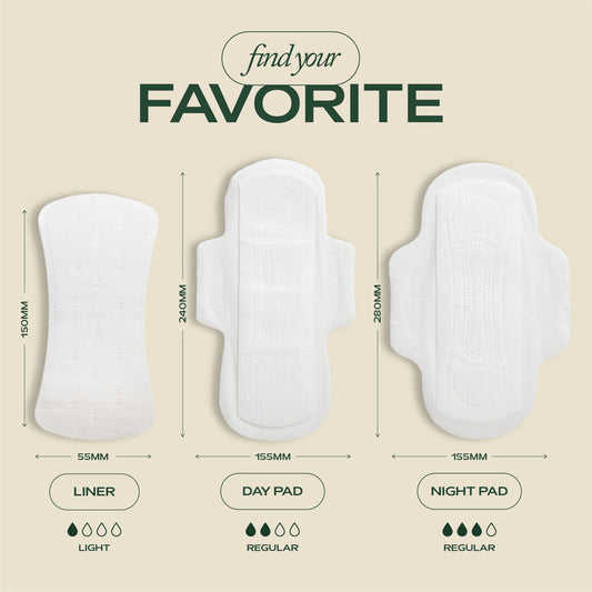 HEMPRESS HYGIENICS PERIOD PADS,DAYS320572-1