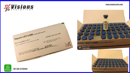 HEPARIN SOD SD 5000U/ML 25X1ML LF