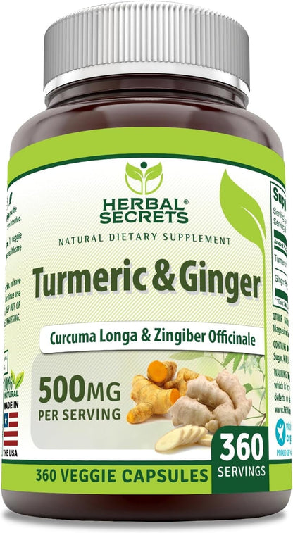 TURMERIC,GINGER,500 MG