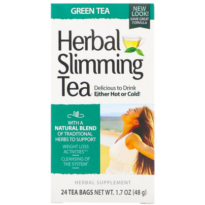 HERBAL SLIMMING TEA GREEN 24CT 21ST