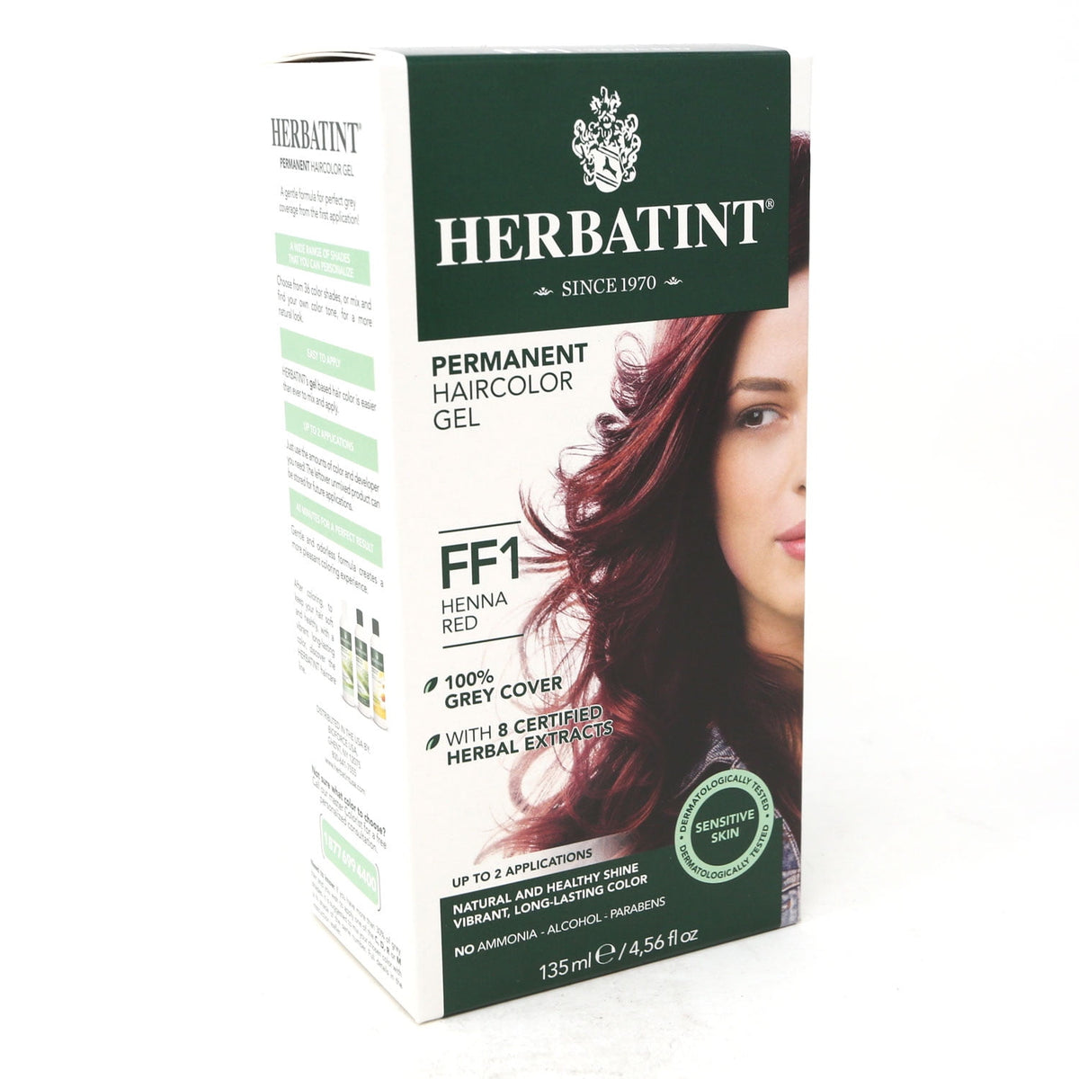 Permanent Herbal Haircolor Gel; FF1 Red Henna