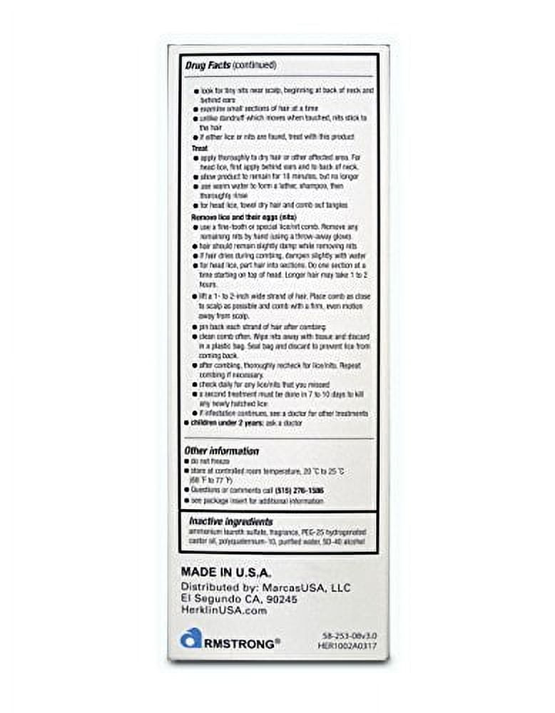 HERKLIN LICE TREATMT SHAMPOO 2Z