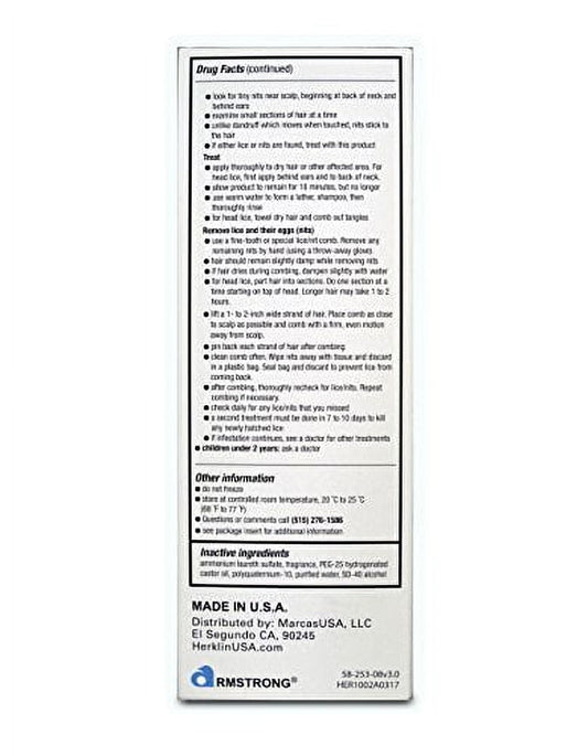 HERKLIN LICE TREATMT SHAMPOO 2Z