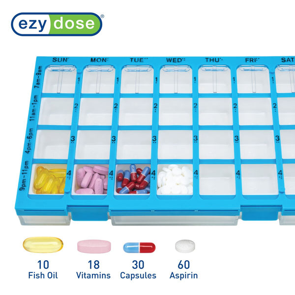 EZY DOSE COMPACT PILL ORGNZR W/MIRROR DS