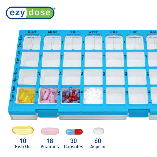 EZY DOSE COMPACT PILL ORGNZR W/MIRROR DS