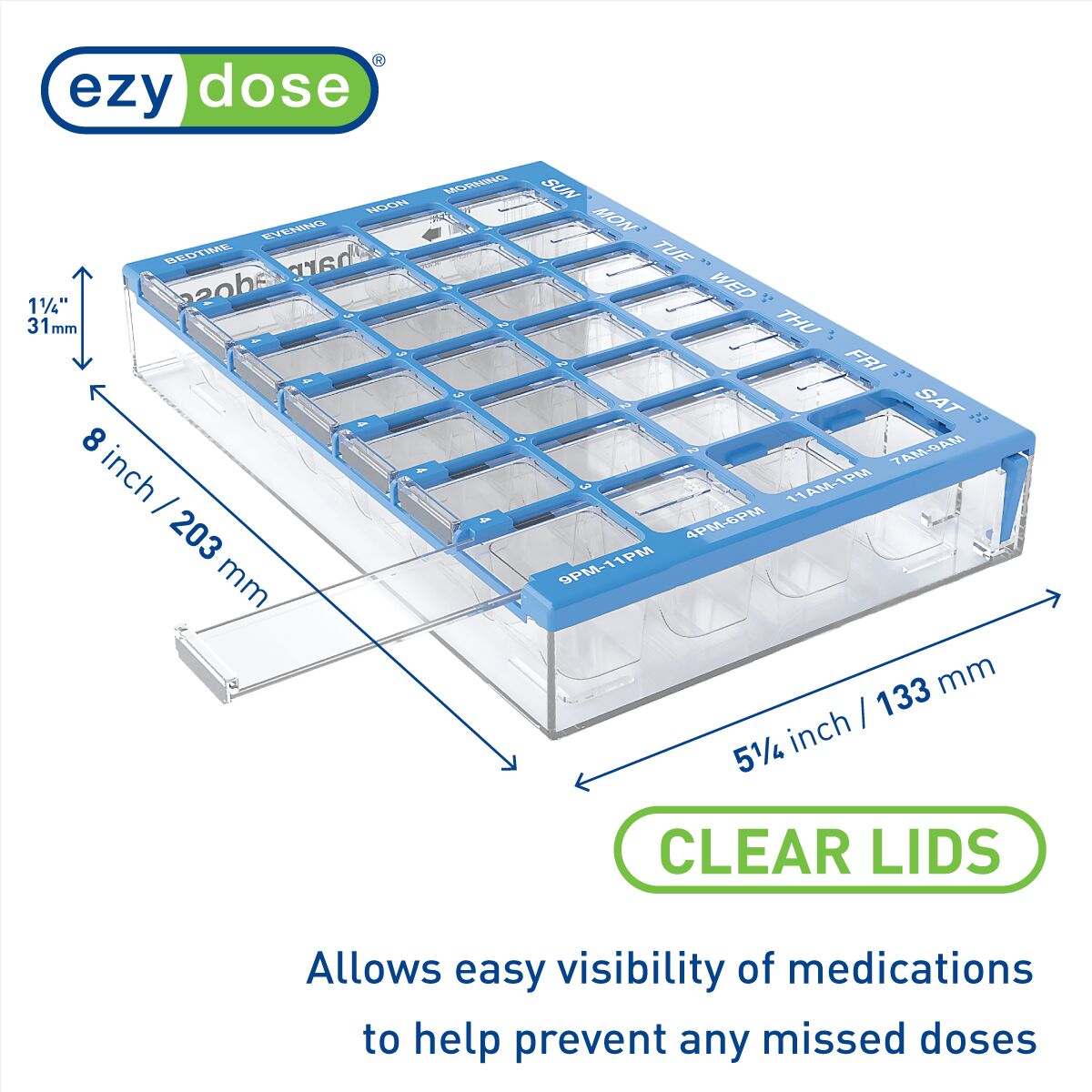 EZY DOSE PILL ORGANIZER SM 36X1CT DS