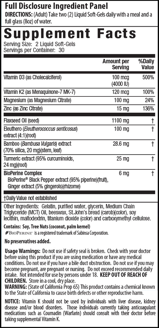 IRWIN NATURALS D3+K2,HIGH POTENCY,MGA