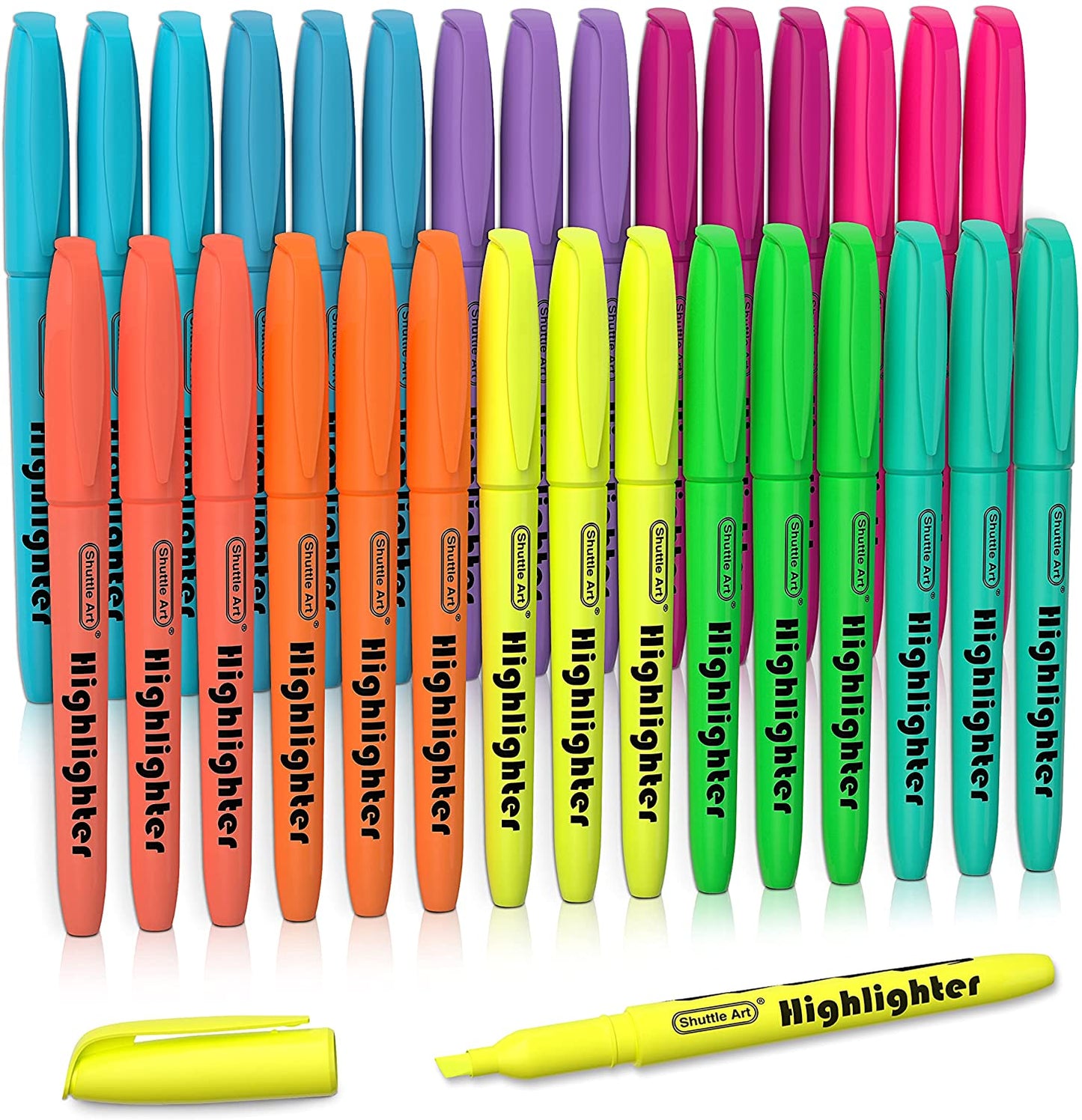 Sharpie Tank Style Chisel Tip Fluorescent Highlighter - Assorted, 12 count