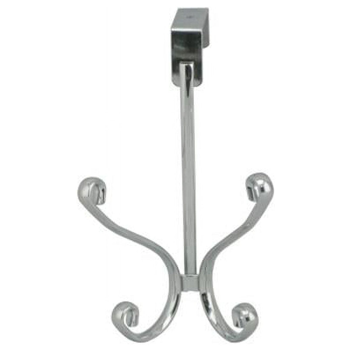 Home Basics Over the Door Double Hook - Chrome
