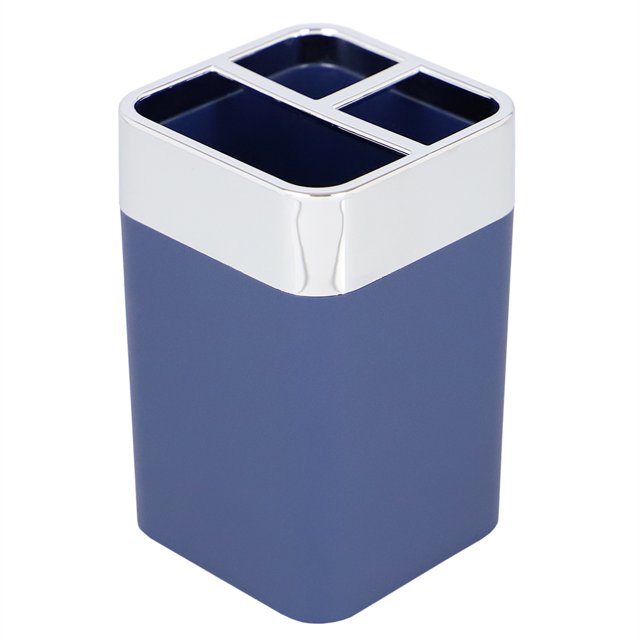 Home Basics Plastic Toothbrush Holder - White