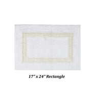 Royal Crest Cotton Bath Rug - White